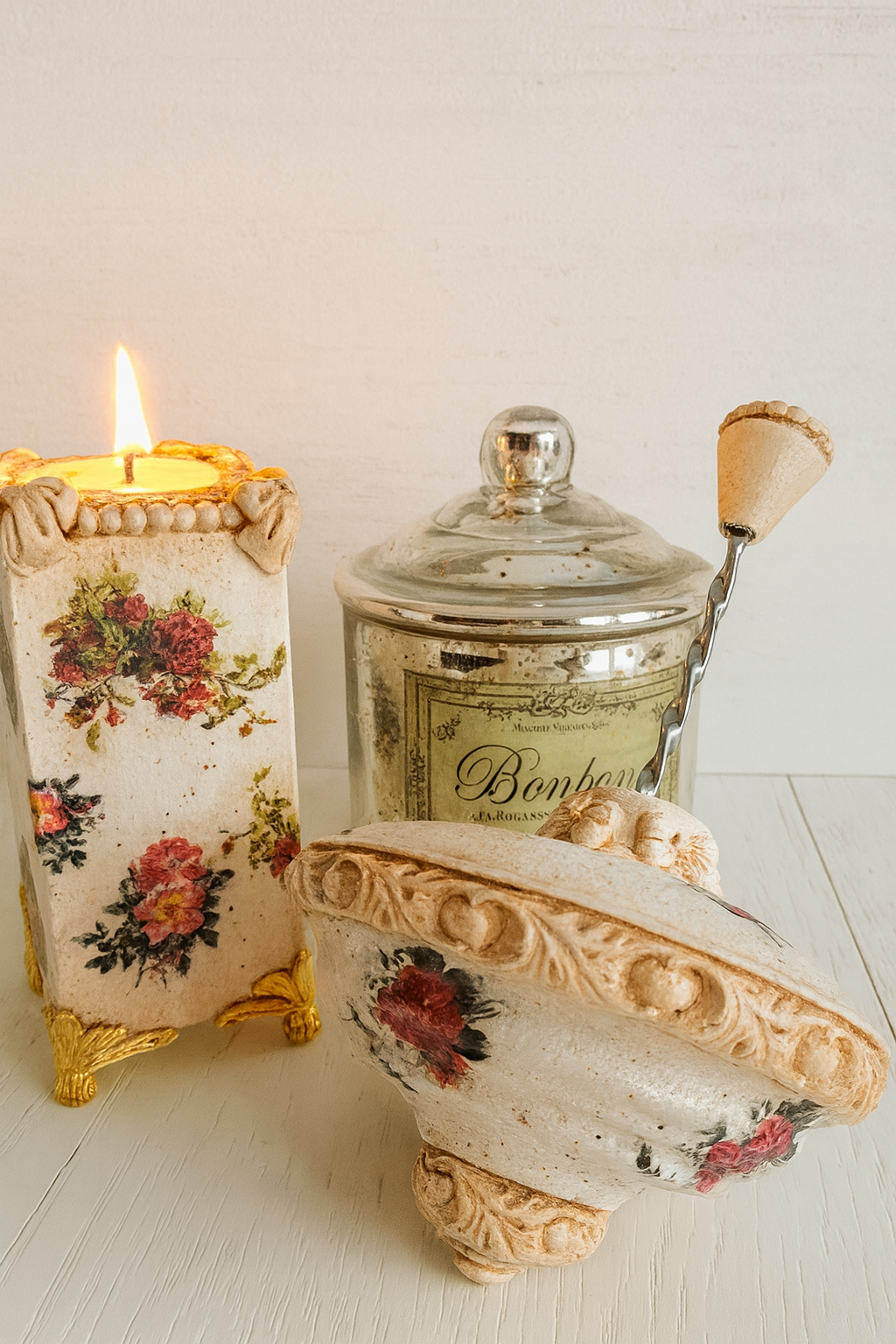 Duo fleuri vintage