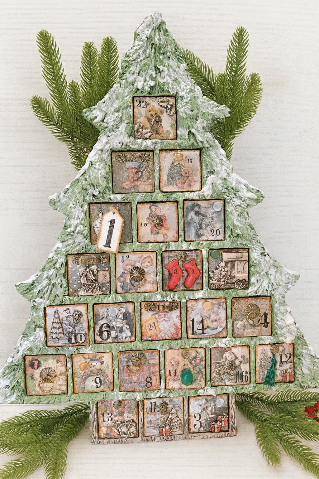 Calendrier de l’Avent Sapin Vintage