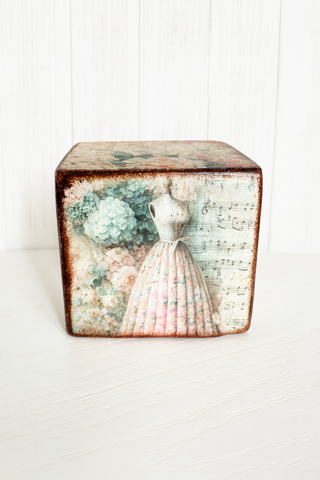 Ensemble Bougeoir et Cube Vintage