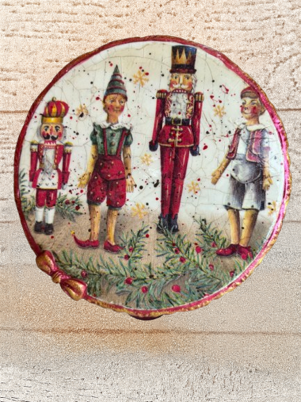 Tambourin décoratif vintage Casse-Noisette