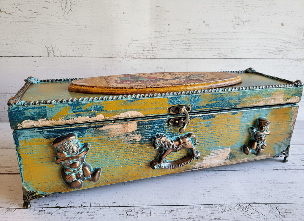 Boîte vintage "Jouets d'antan"