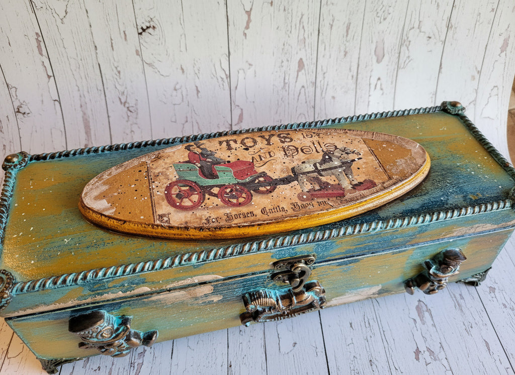 Boîte vintage "Jouets d'antan"