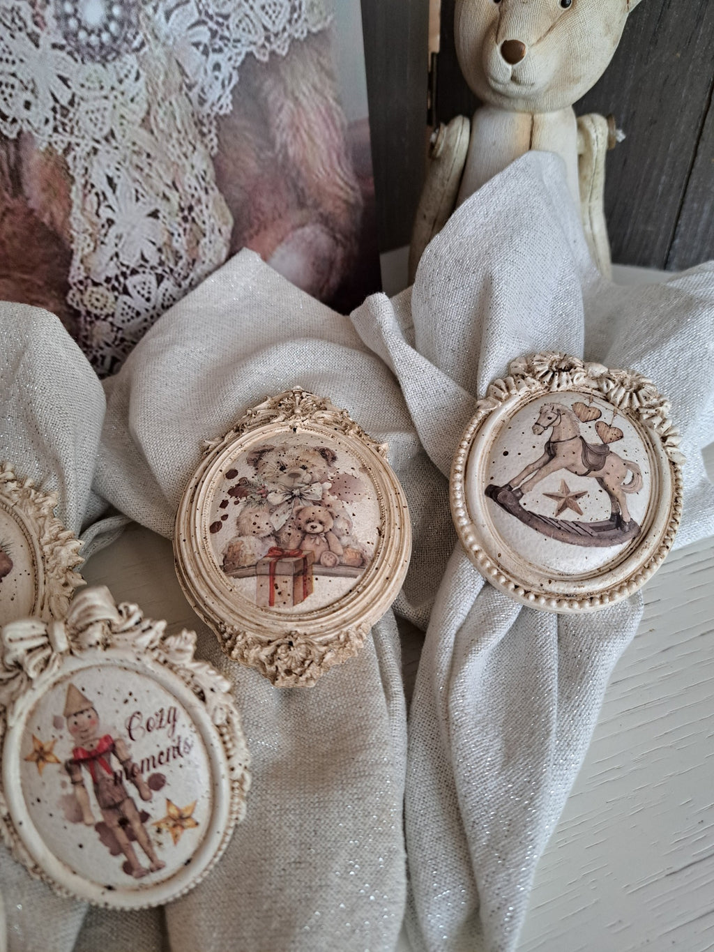 Ronds de serviettes collection jouet d'antan