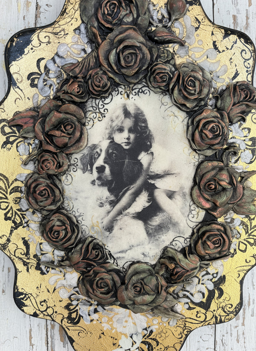 Tableau décoratif “Douce enfance” – Style Vintage