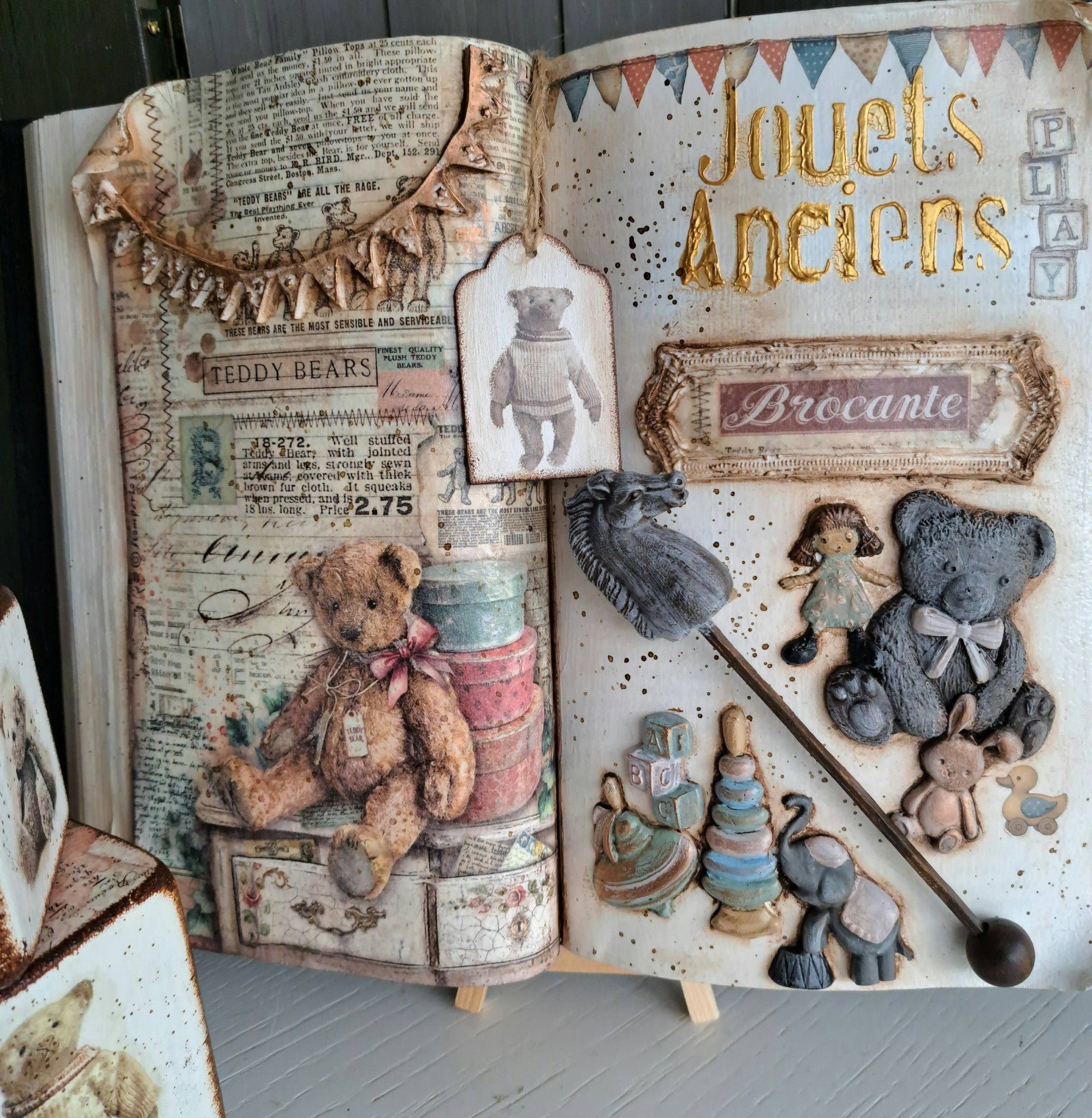 Livre décorations les jouets d'antan