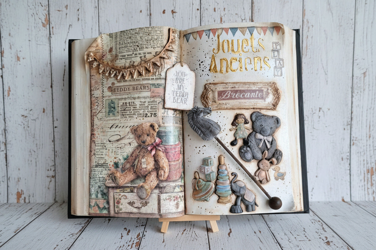 Livre décorations les jouets d'antan