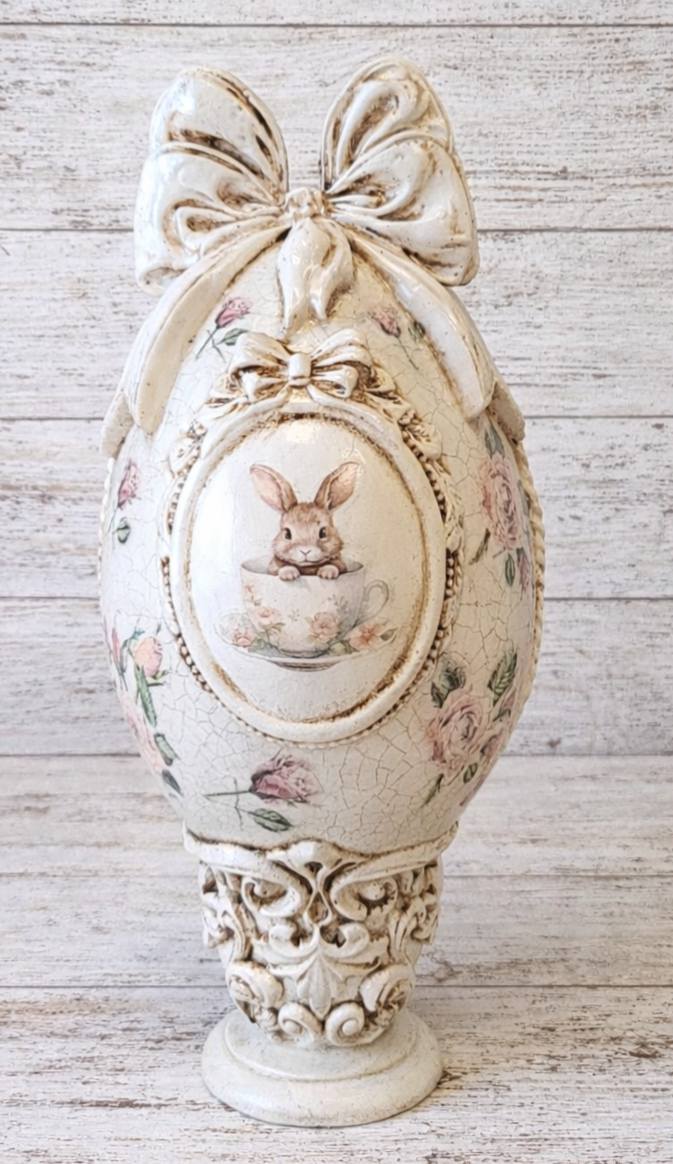 Oeuf de pâques shabby chic