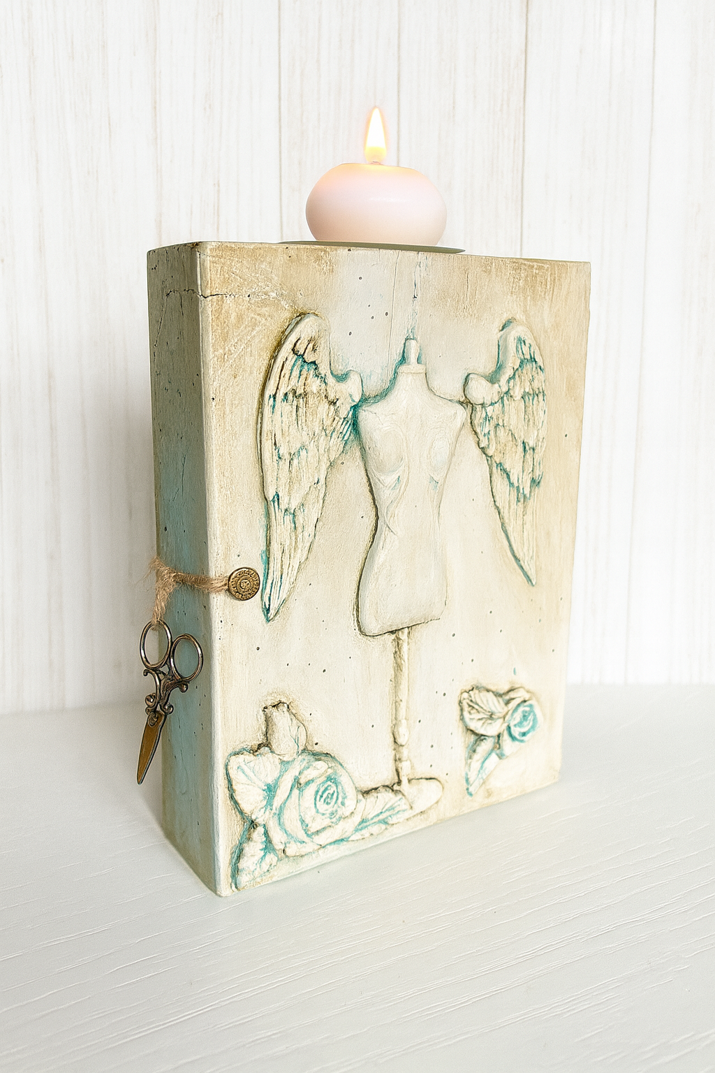 Ensemble Bougeoir et Cube Vintage