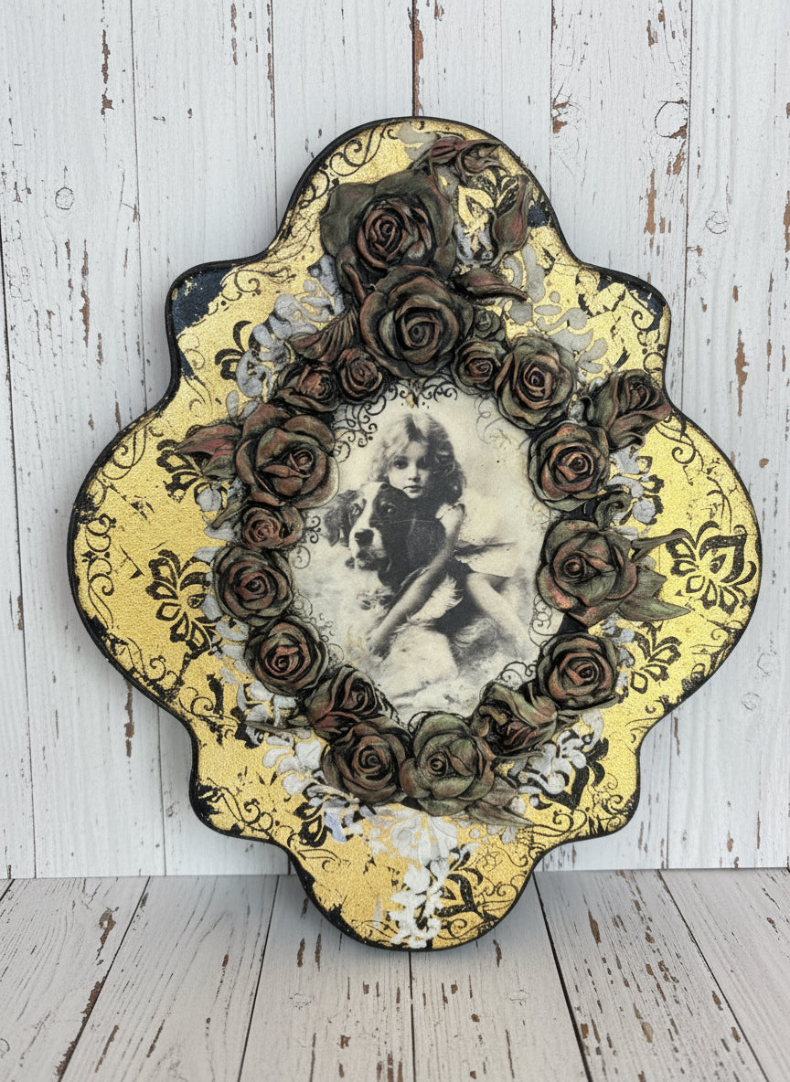 Tableau décoratif “Douce enfance” – Style Vintage