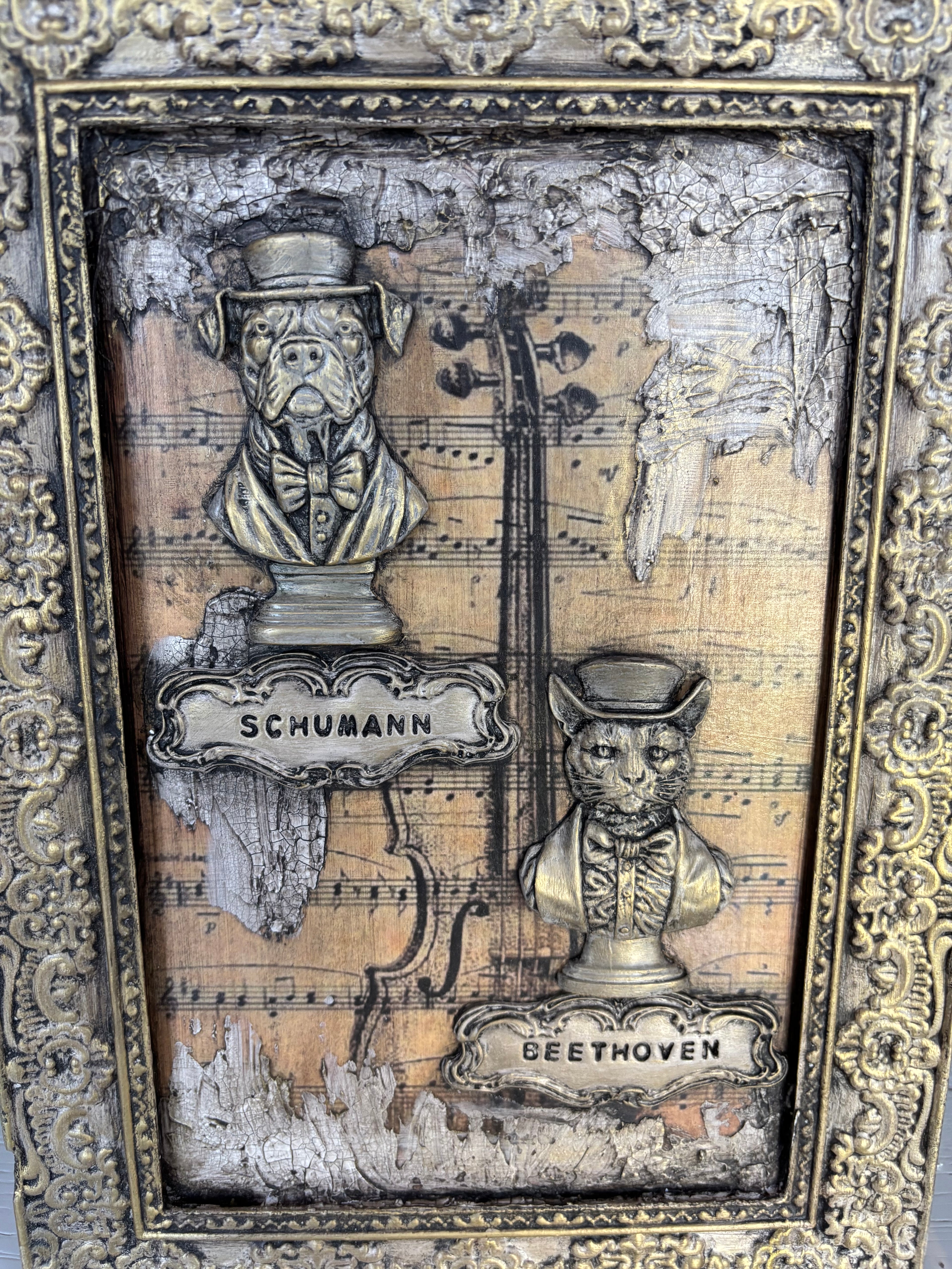 Tableau décoratif “Schumann & Beethoven”