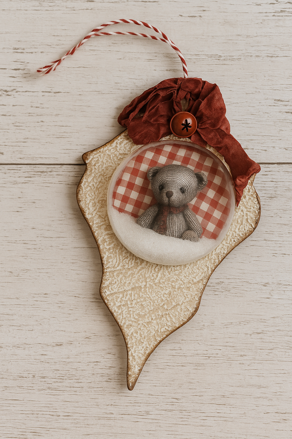 Petit Ours sous la Neige Vintage