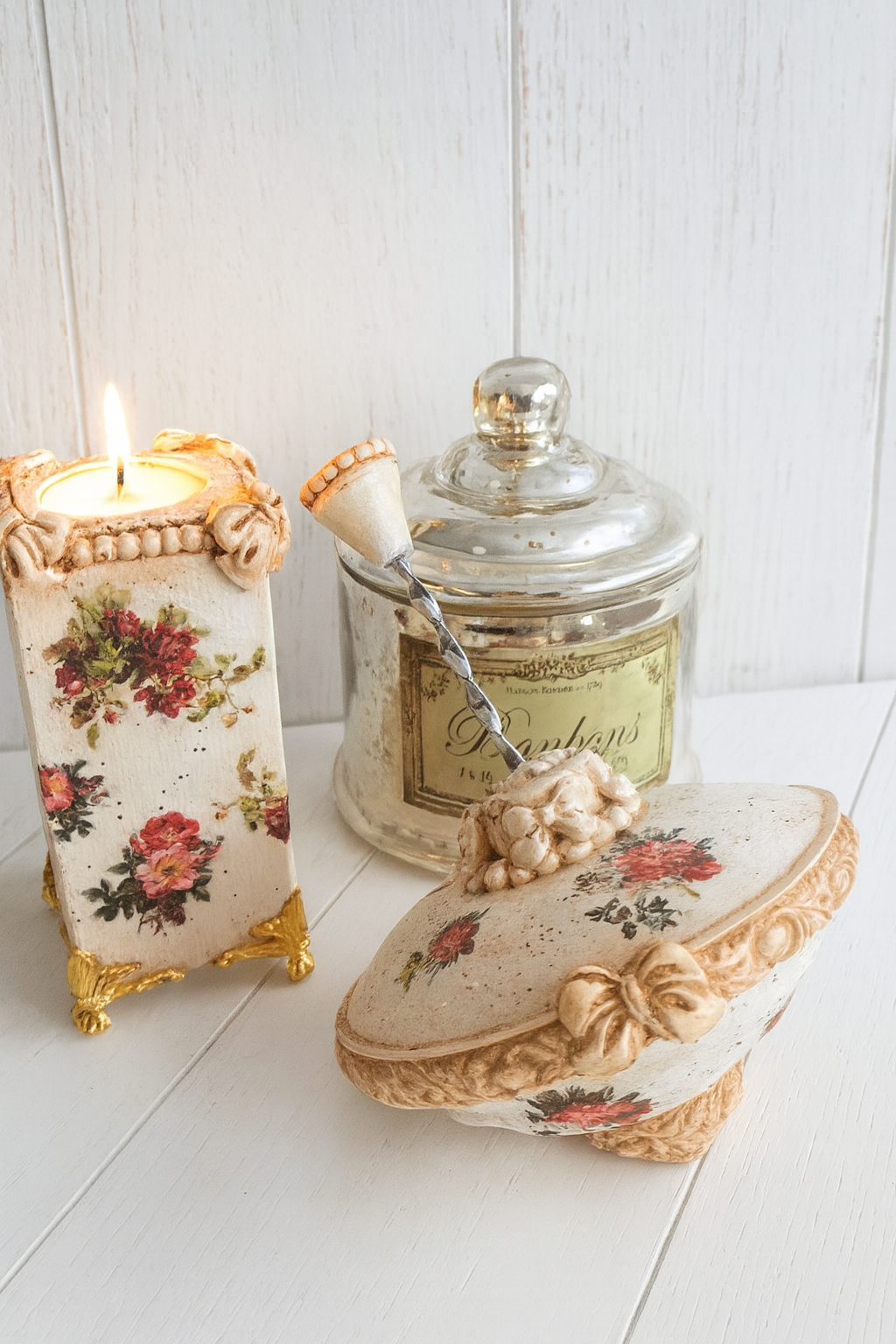 Duo fleuri vintage
