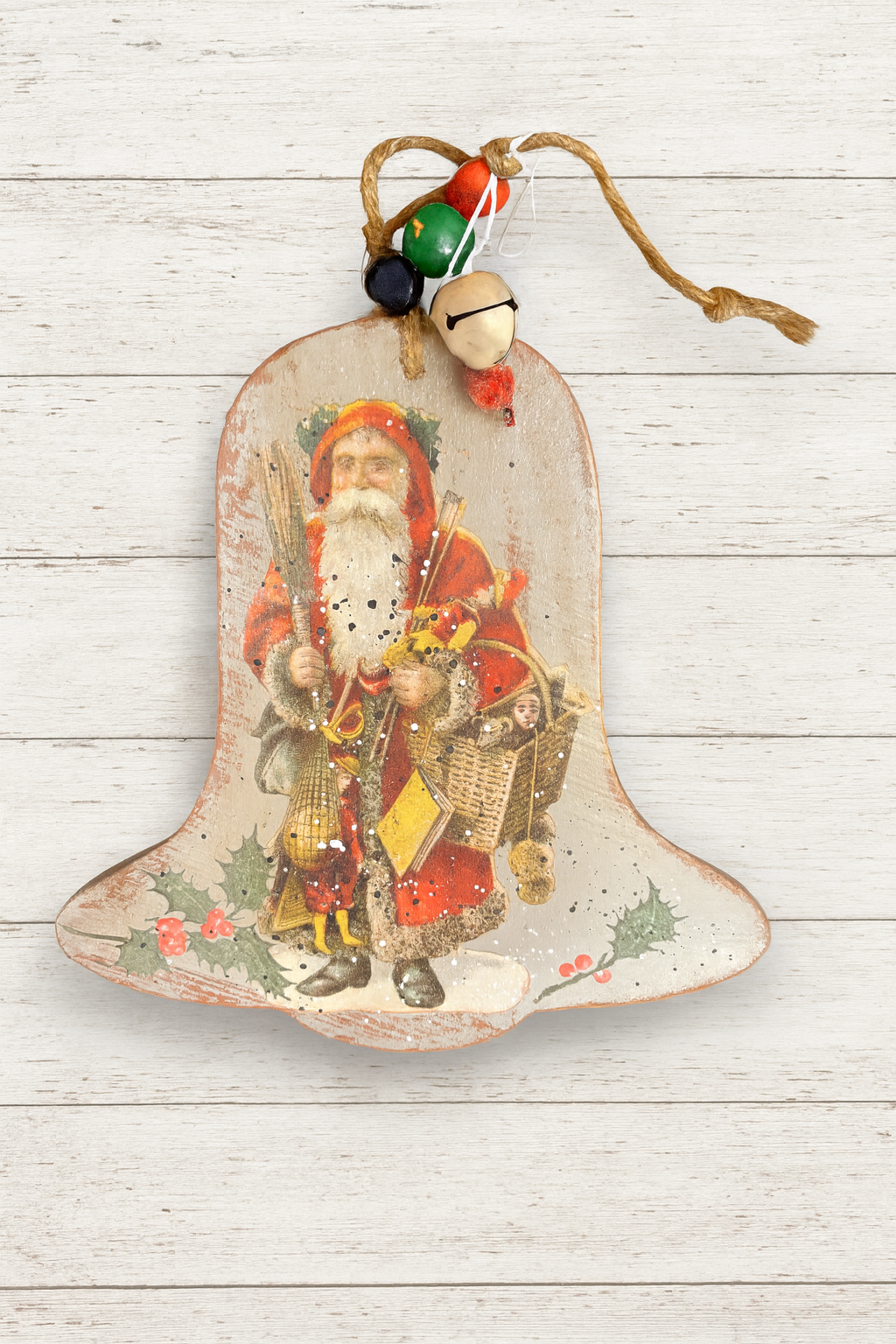 Clochette Vintage Père Noël Rétro